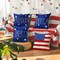 Freedom America Liberty USA Flag Independence Memorial Day Decorations for Home Red